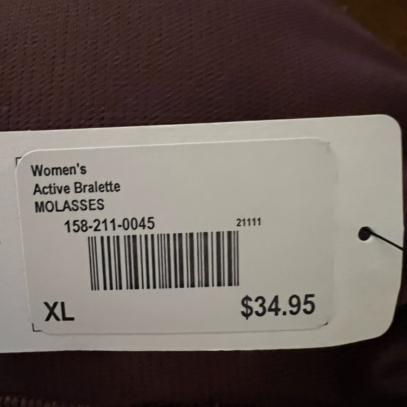 REI CO-OP WOMENS BROWN PADDED BRA SIZE XL NWT - Picture 4 of 5